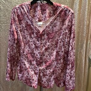 Blair Boutique Floral Pink Women's Skirt Set